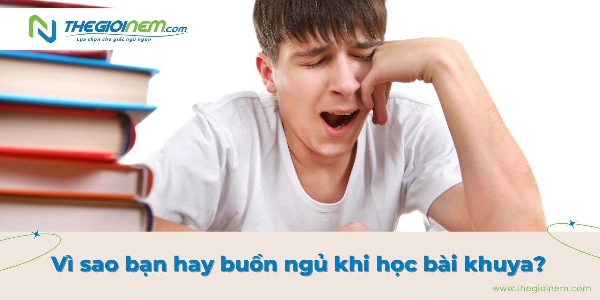 Làm sao để hết buồn ngủ khi học bài khuya?