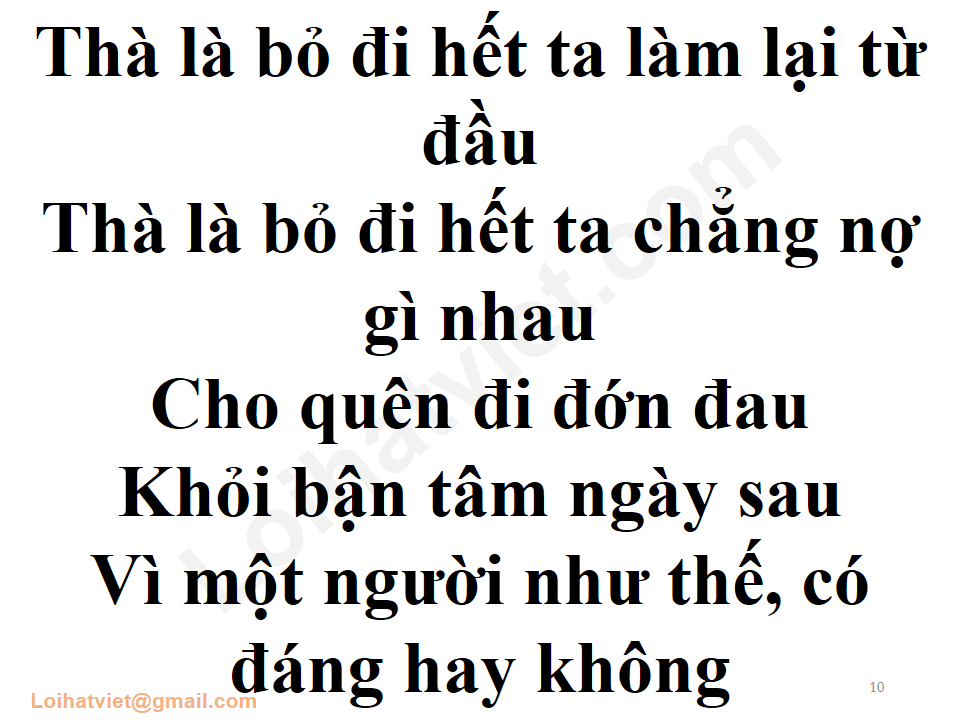 Thà Là Bỏ Đi Hết Ta Làm Lại Từ Đầu Gallery 2