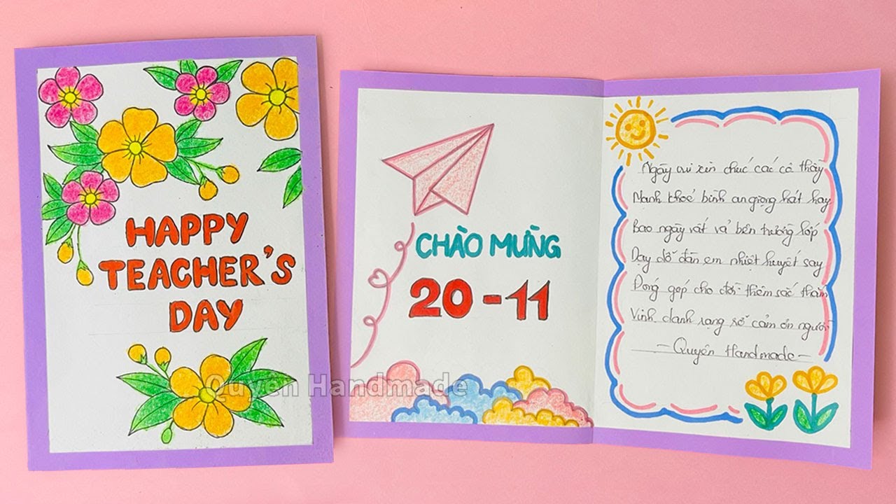 Làm Thiệp 20/11 Lớp 6: Những Ý Tưởng Hay và Hướng Dẫn Chi Tiết