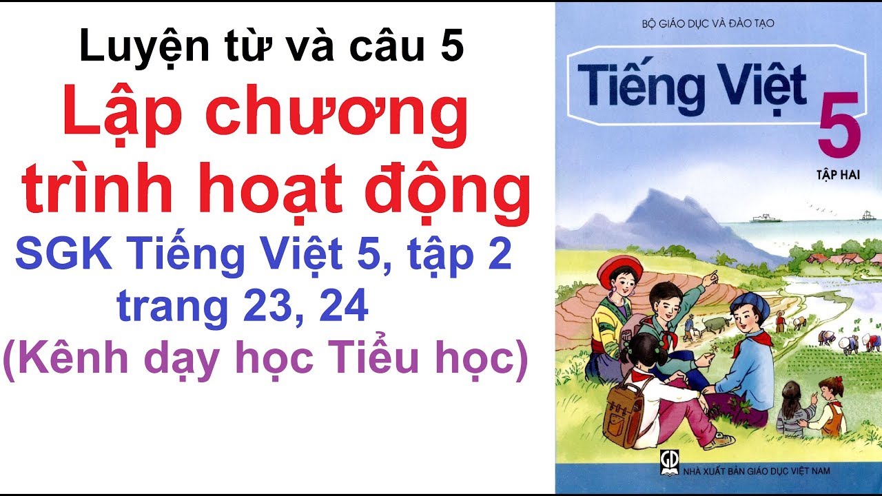 Lập Chương Trình Hoạt Động Lớp 5 Trang 23