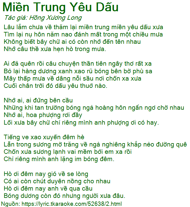 Lâu lắm chưa về thăm lại miền Trung
