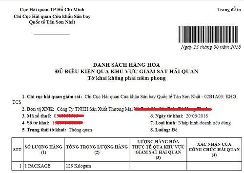 Lấy mã vạch hai quân