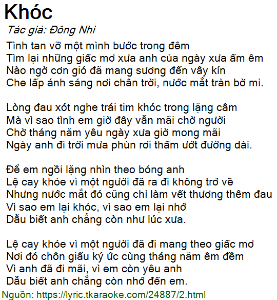 Lệ Cay Khóe Vì Một Người Đã Ra Đi Không Trở Về