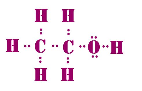 Cấu trúc Lewis của C2H5OH (Ethanol) Gallery 2