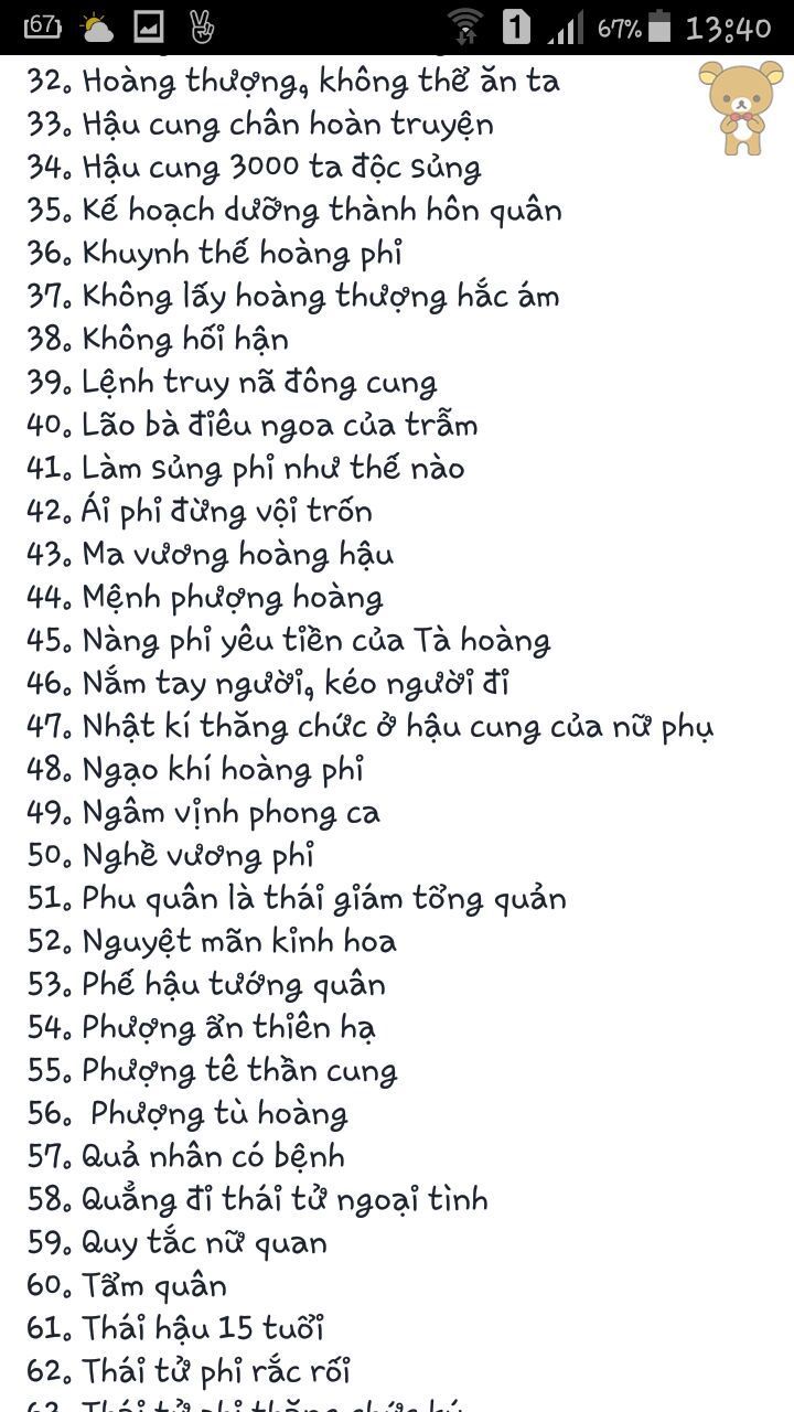 List Truyện Cung Đấu Hay Nhất, Đáng Đọc Nhất