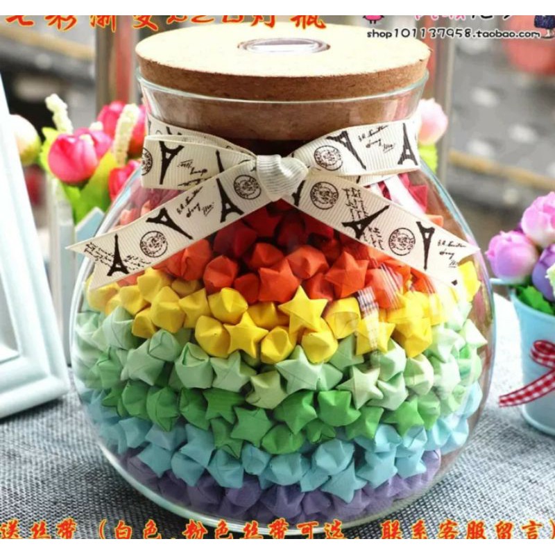 Lọ Thủy Tinh Đựng 1000 Ngôi Sao