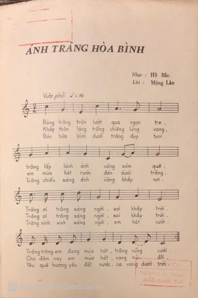 Lời Bài Hát Ánh Trăng Hòa Bình
