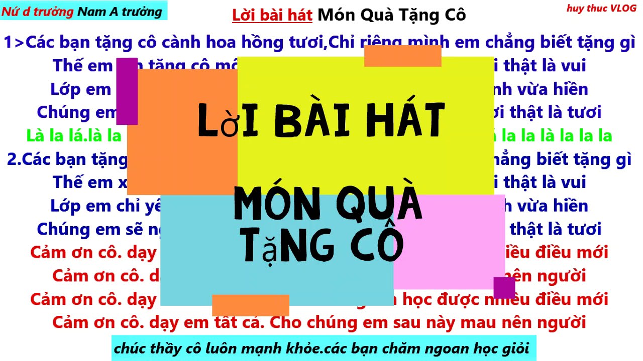 Lời Bài Hát Bé Huế Nhỏ Món Quà Tặng Cô Gallery 2