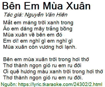Lời Bài Hát Lam Trường Bên Em Mùa Xuân Gallery 1