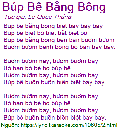 Bài Hát Búp Bê Bằng Bông Gallery 1