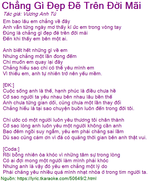 Chẳng Gì Đẹp Đẽ Trên Đời Mãi