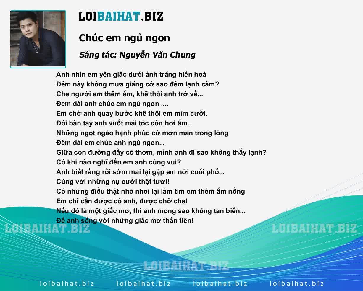Lời Bài Hát Thanh Thảo Chúc Em Ngủ Ngon Gallery 1