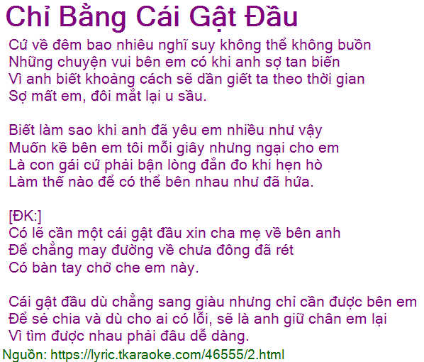 Có Lẽ Cần Một Cái Gật Đầu - Lời Bài Hát Và Ý Nghĩa