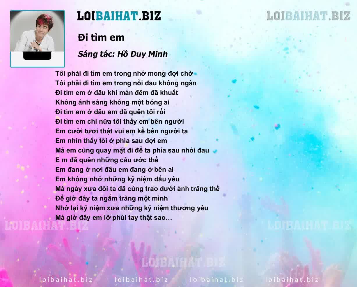 Lời Cuộc Nguyễn Duy Trí - Đi Tìm Em - 2023 Gallery 1