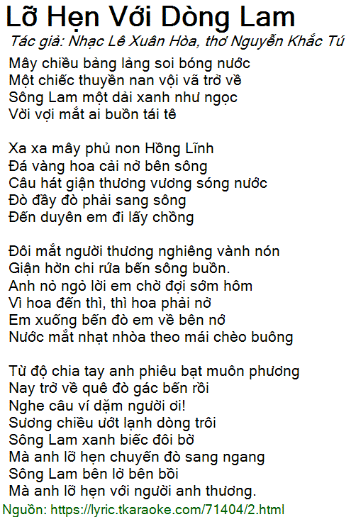Lời Bài Hát Đôi Mắt Người Thương Nghiêng Vành Nón Gallery 1