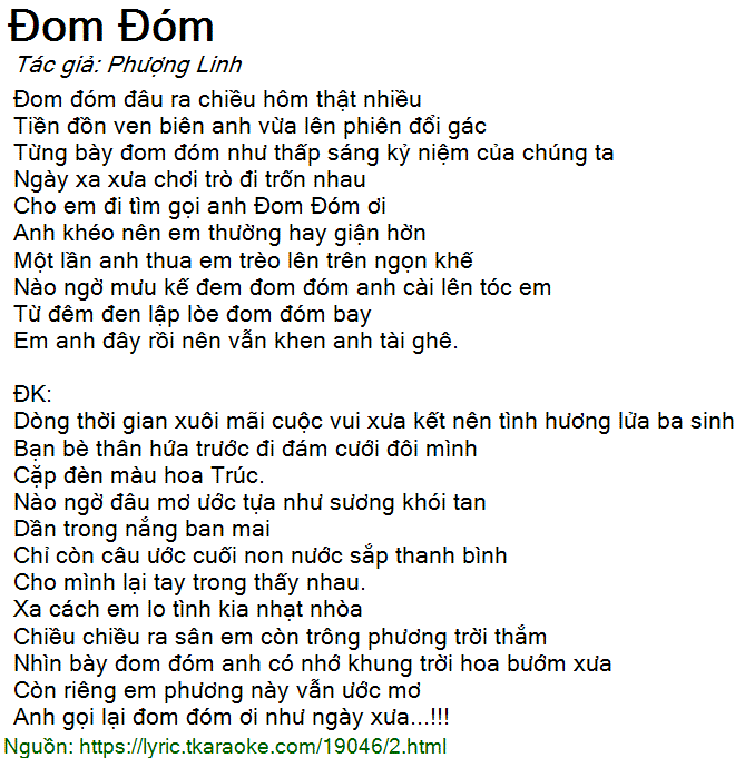 Đom Đóm - Jack Lời Bài Hát Gallery 1