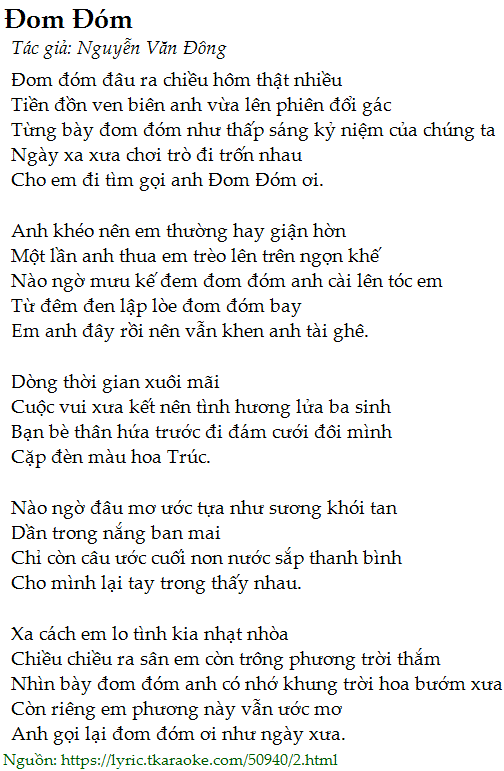 Đom Đóm Lời Bài Hát Gallery 1