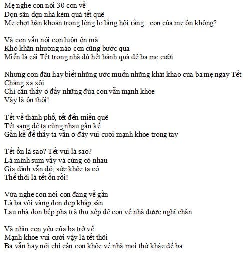 Lời Bài Hát Đông Nhi Tết Ổn Rồi