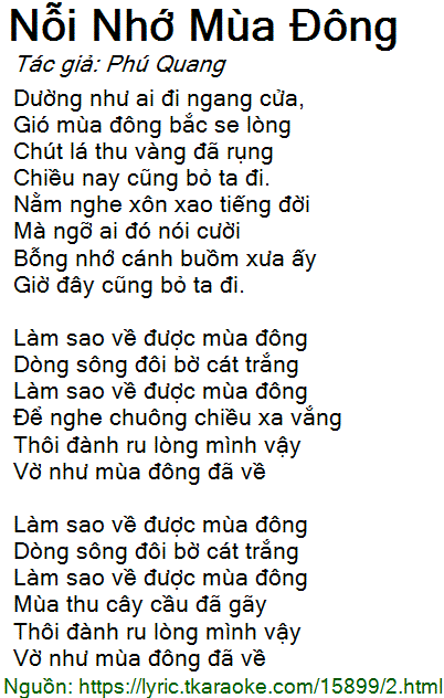 Lời Bài Hát Dường Như Ai Đi Ngang Cửa