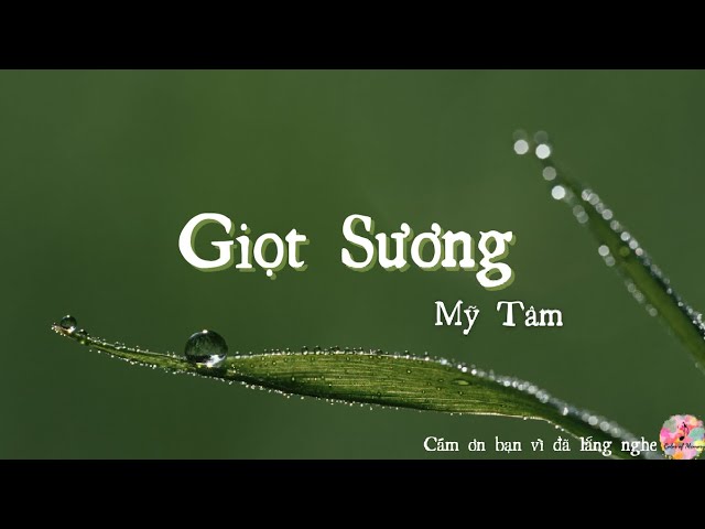 Lời Bài Hát Giọt Sương - Mỹ Tâm Gallery 1