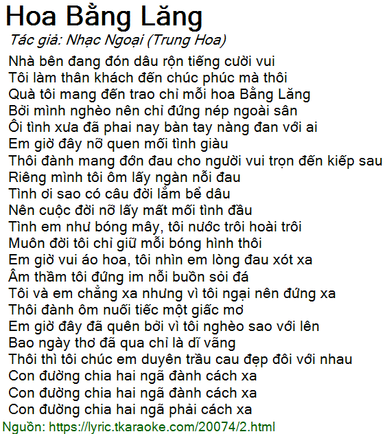 Lời Bài Hát Hoa Bằng Lăng Gallery 1