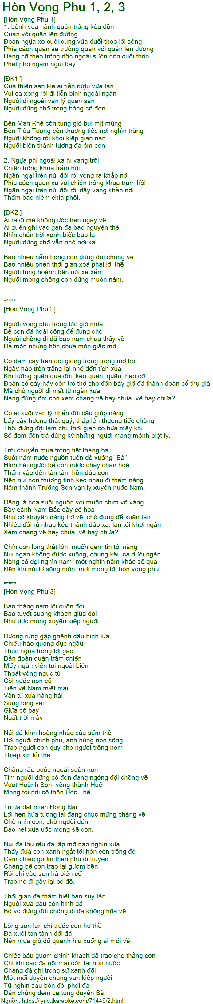 Lời Bài Hát Hòn Vọng Phu 1 Gallery 1