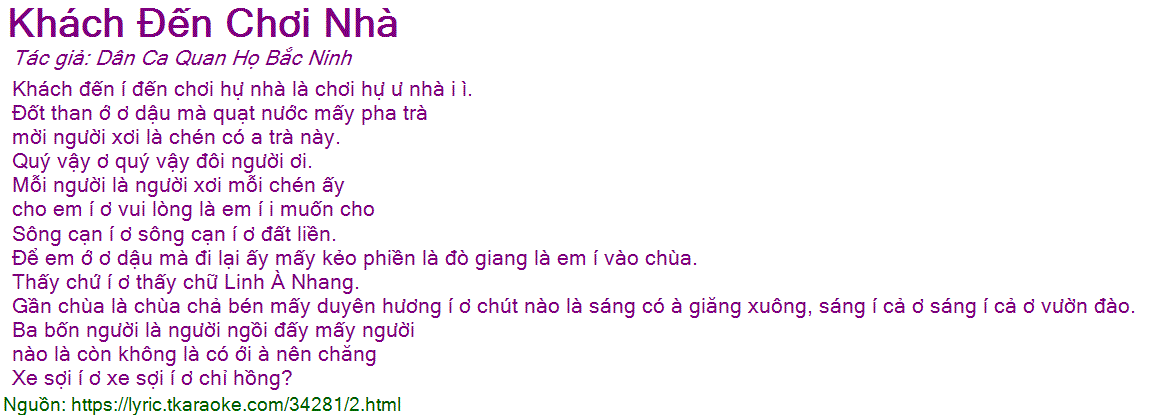 Lời Bài Hát Khách Đến Chơi Nhà Gallery 2