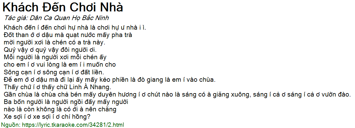 Lời Bài Hát Khách Đến Chơi Nhà Gallery 1