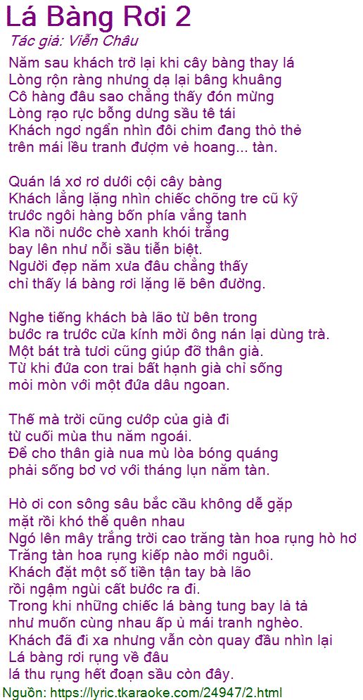 Lời Bài Hát Lá Bàng Rơi Khắp Sân Trường Gallery 1