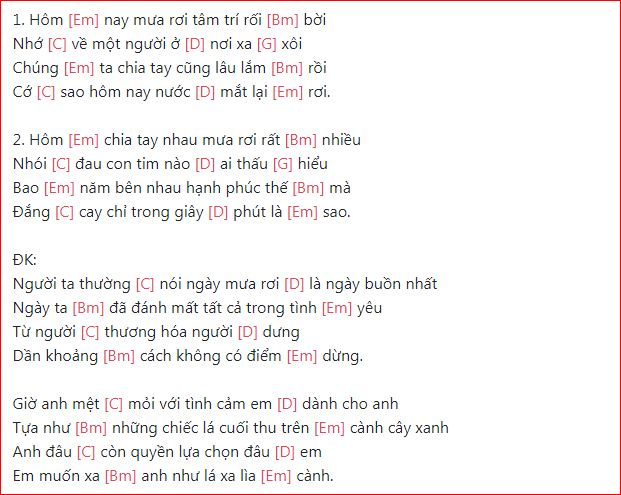 Lời Bài Hát Lá Xa Lìa Cành Gallery 1