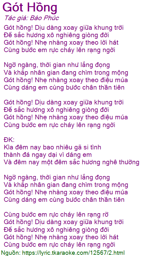Lời Bài Hát Gót Hồng - Lam Trường Gallery 2