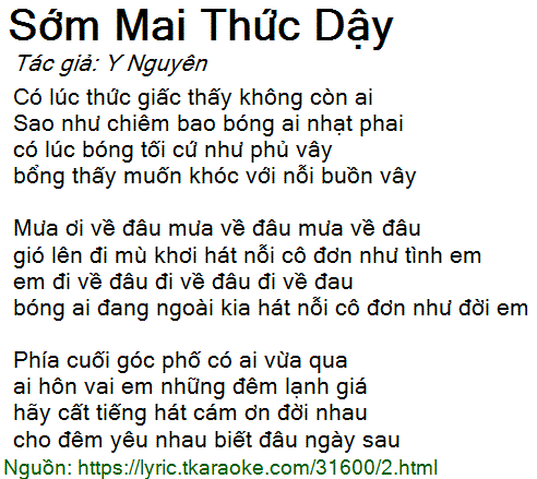 Lời Bài Hát Cảm Ơn Đời Mỗi Sáng Mai Thức Giấc Gallery 1