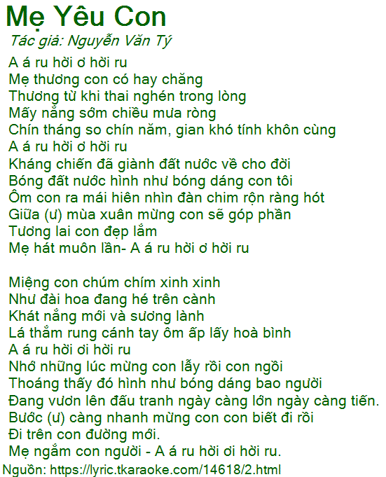 Lời Bài Hát Mẹ Thương Con Có Hay Chăng?