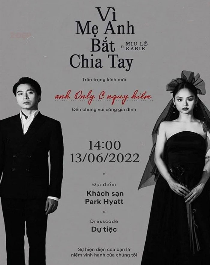 Lời Bài Hát Miu Lê - Vì Mẹ Anh Bắt Chia Tay