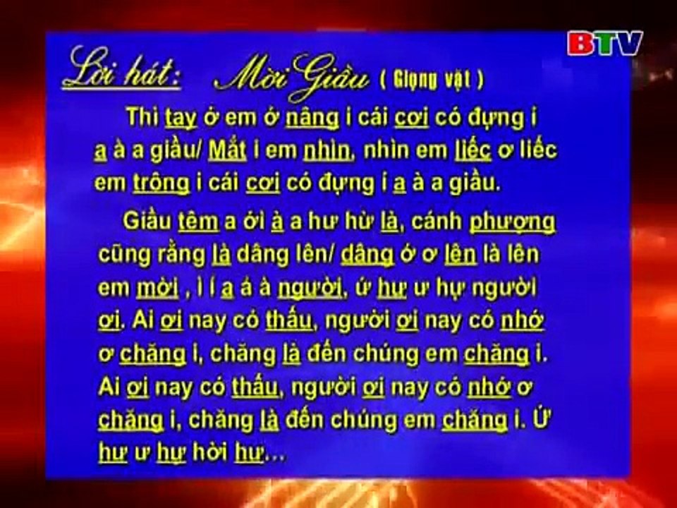 Lời Bài Hát Mời Nước Mời Trầu