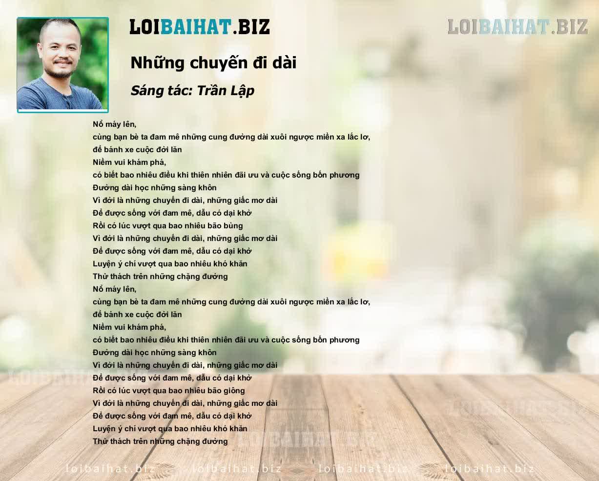 Lời Bài Hát Những Chuyến Đi Dài Gallery 1