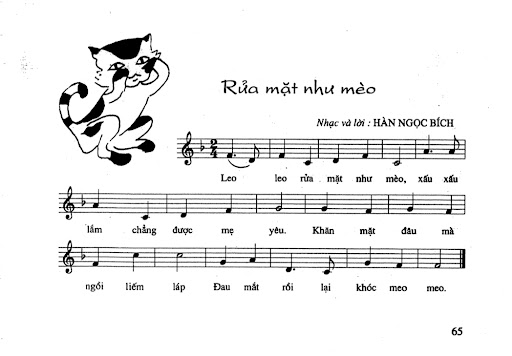 Lời Bài Hát Rửa Mặt Như Mèo