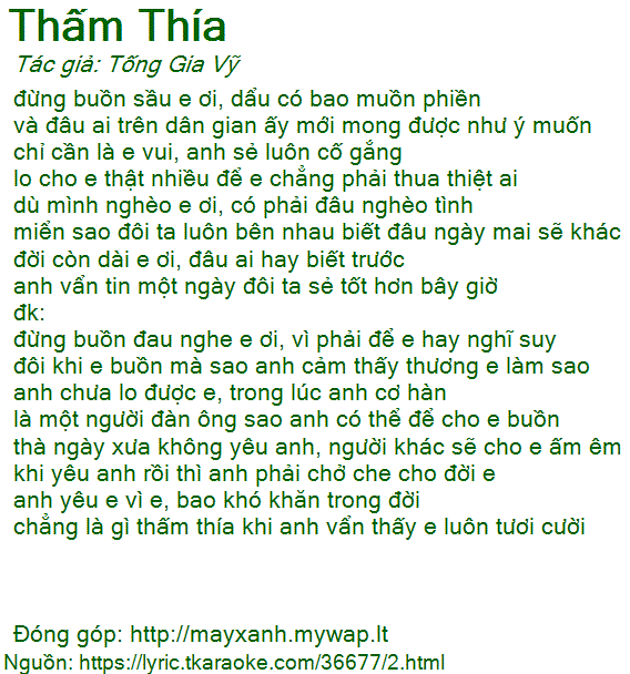 Lời Bài Hát Thấm Thía: Những Ca Từ Gây Cảm Xúc Mạnh Mẽ