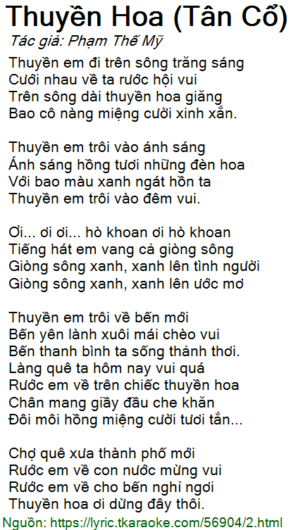 Thuyền Em Đi Trên Sông Trăng Sáng Lời Gallery 1
