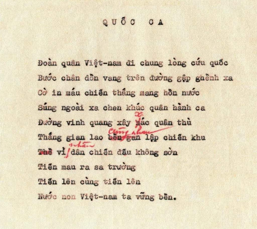 Lời Bài Hát Tiến Quân Ca