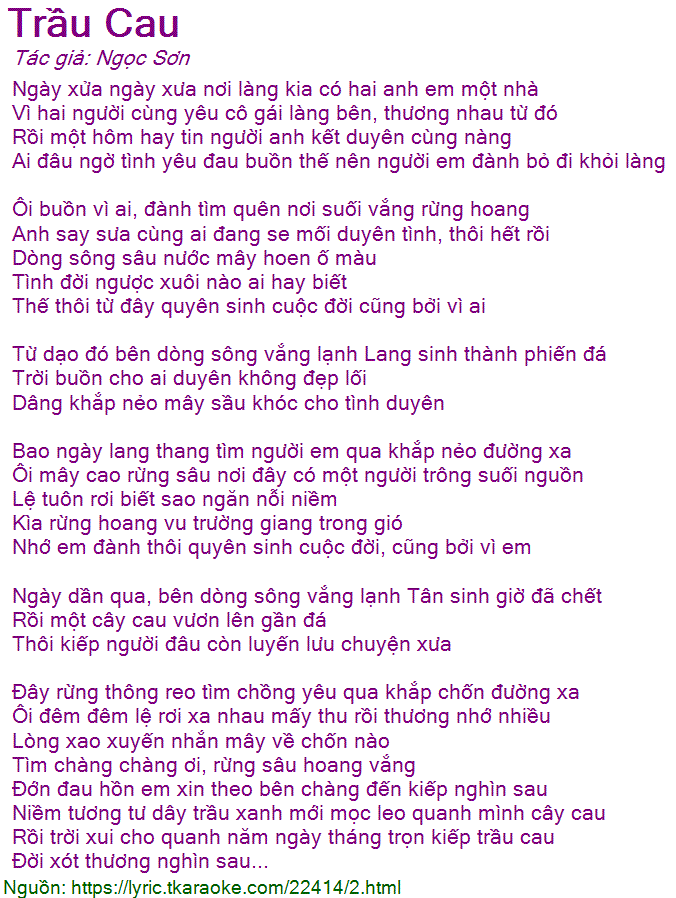Lời Bài Hát Trầu Cau Quan Họ Gallery 1