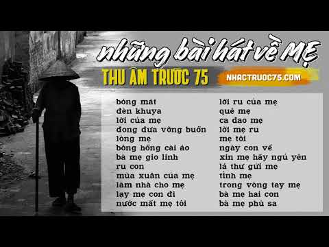 Lời Bài Hát Về Mẹ Hay Nhất Gallery 2