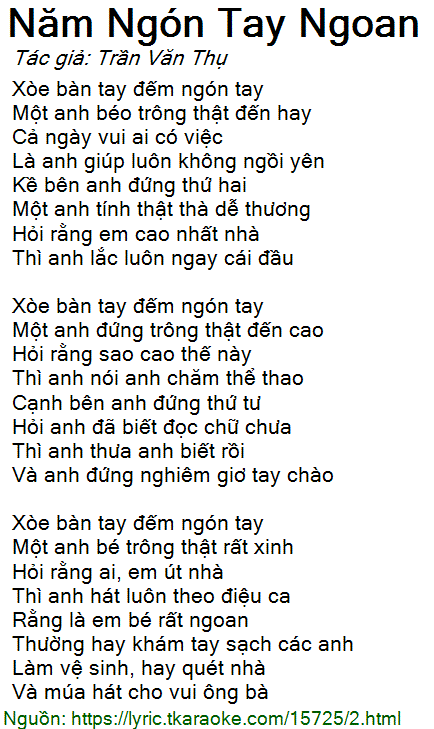 Bài hát Xòe bàn tay Gallery 1