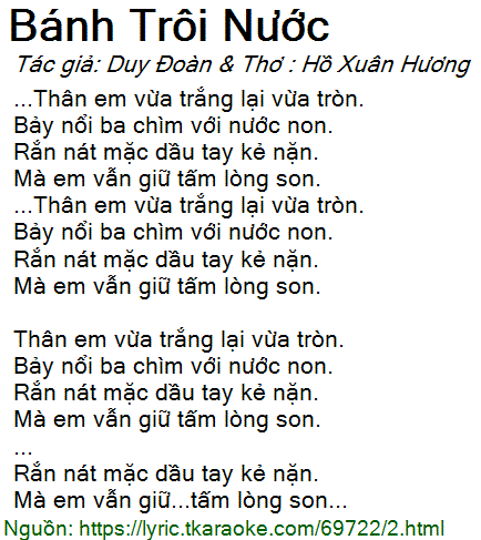 Lời Bài Thơ Bánh Trôi Nước - Giải Mã Tác Phẩm Kinh Điển