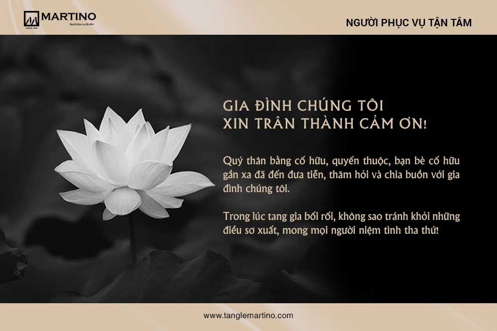 Lời Cảm Tạ Sau Đám Tang Mẹ Trên Facebook