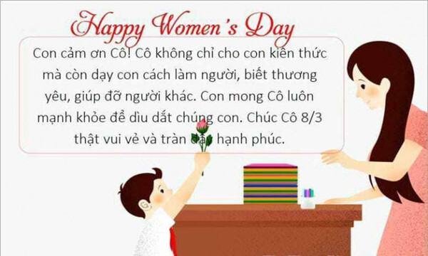 Lời Chúc 8/3 Cho Cô Giáo