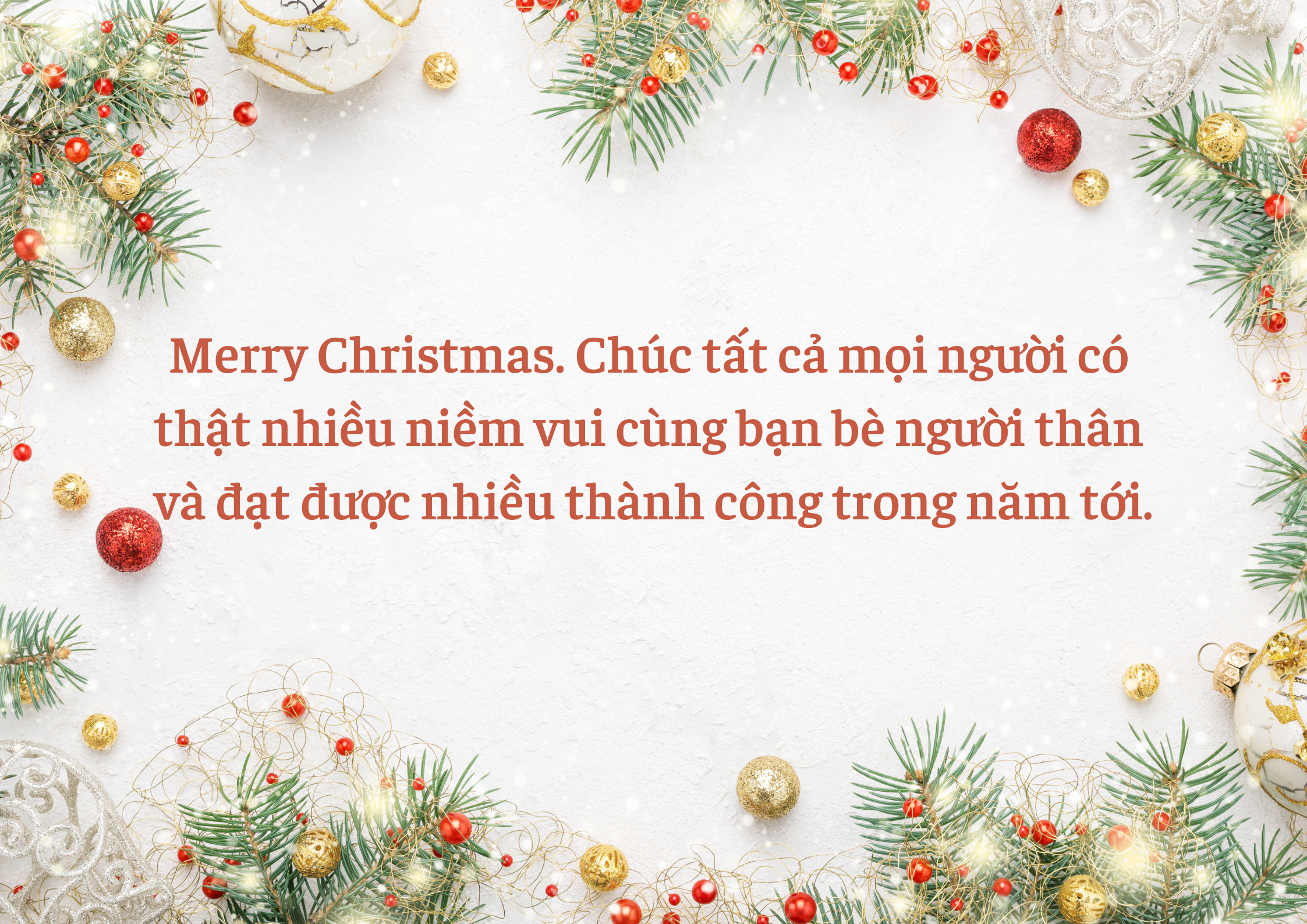 Lời Chúc Giáng Sinh Hay Nhất