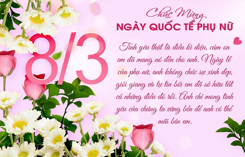 Lời Chúc Mừng 8/3 Hay Và Ý Nghĩa Nhất