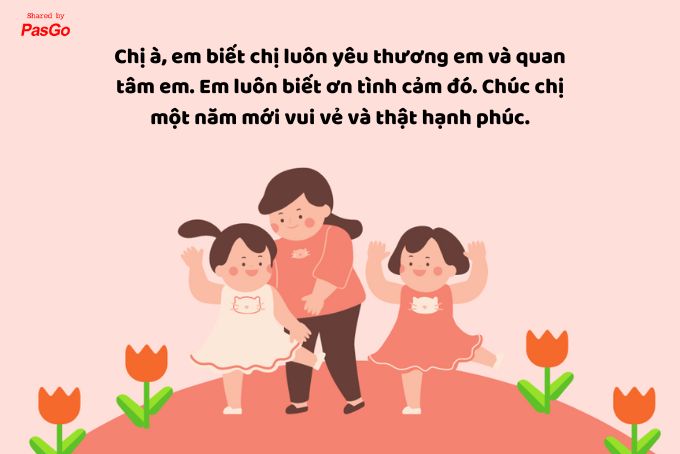Lời Chúc Tết Chị Gái Ấm Áp, Yêu Thương Gallery 2