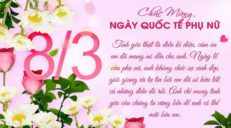 Lời Chúc 8/3 Ngắn Gọn Cho Vợ Gallery 2